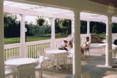 View from the porch overlooking the golf course.