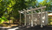 Thumbnail of Entrance to the structure with pergola detail similar to existing park structures. Click to view larger image.