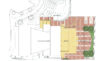 Thumbnail of Site plan illustrating new building and courtyard. Click to view larger image.