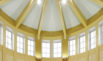 Thumbnail of A view of the clerestory windows in the lobby. Click to view larger image.
