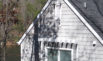 Thumbnail of A detailed view of typical exterior gable roof detail. Click to view larger image.