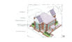 Thumbnail of Rendering with two gable option. Click to view larger image.