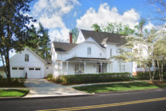 View from Melrose Avenue with garage addition on left.