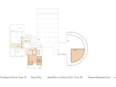 Lower level floor plan.