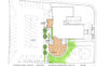 Thumbnail of Site plan showing relationship of existing building and additions. Click to view larger image.