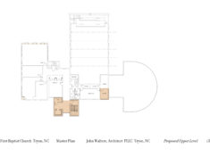 Upper level floor plan.